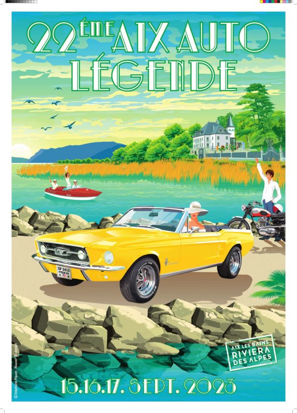 Affiche Aix Auto Légende 2023 - 50x70cm