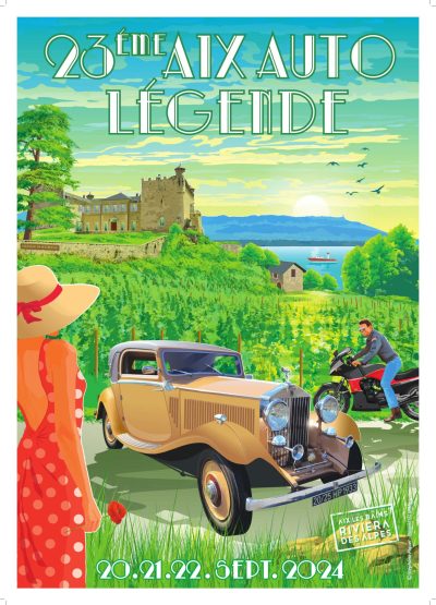 Affiche Aix Auto Légende 2024 - 50x70cm